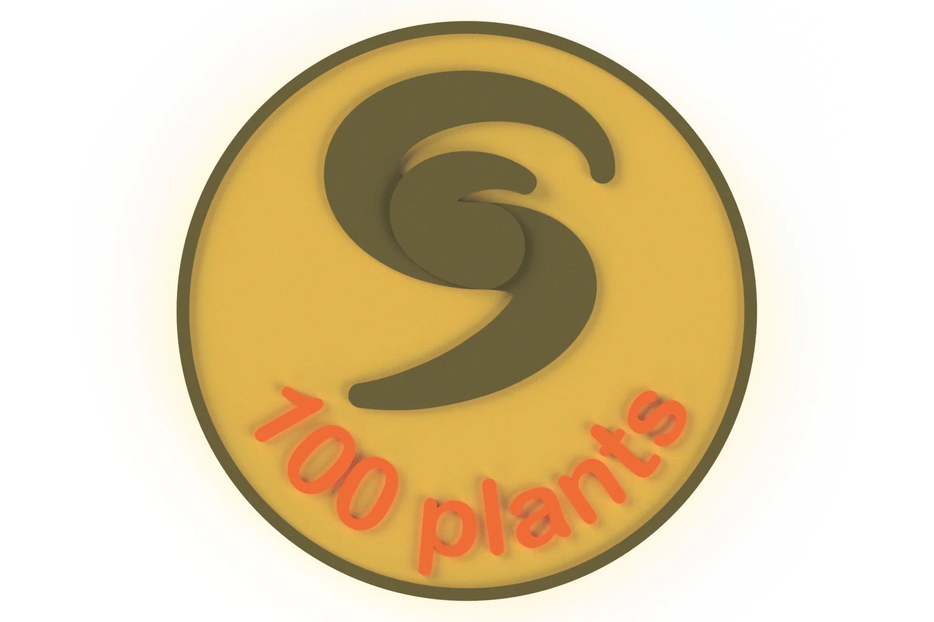 Colour personalised base with text